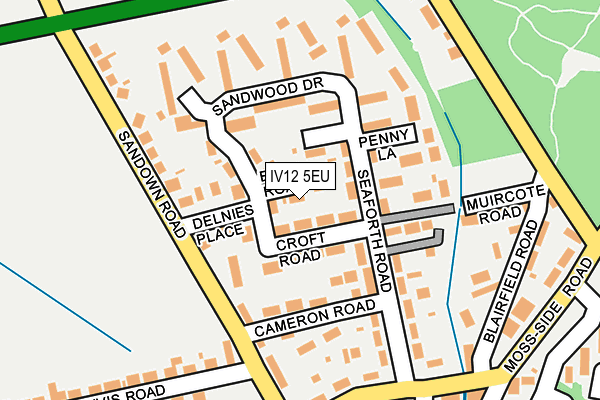 IV12 5EU map - OS OpenMap – Local (Ordnance Survey)