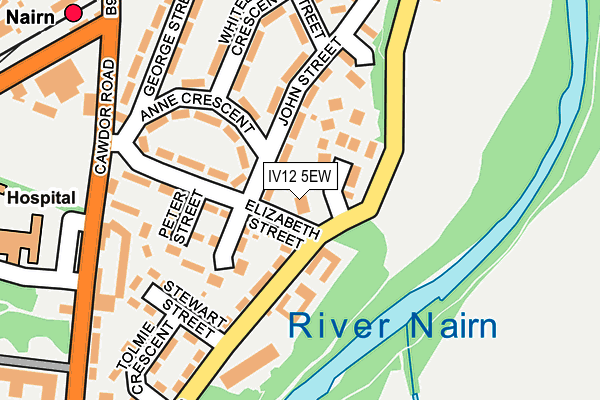 IV12 5EW map - OS OpenMap – Local (Ordnance Survey)