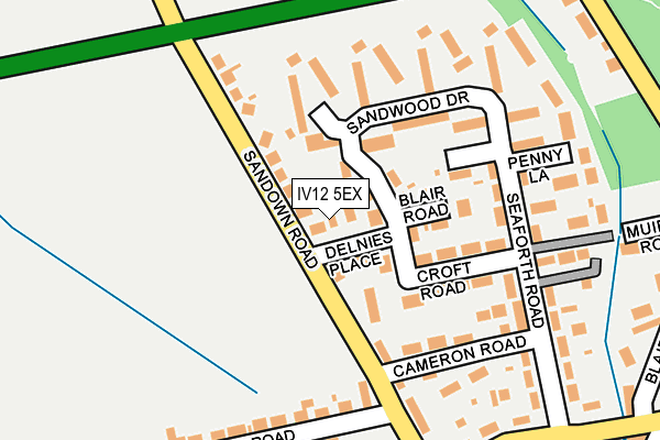 IV12 5EX map - OS OpenMap – Local (Ordnance Survey)