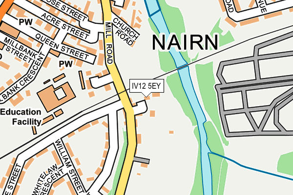 IV12 5EY map - OS OpenMap – Local (Ordnance Survey)