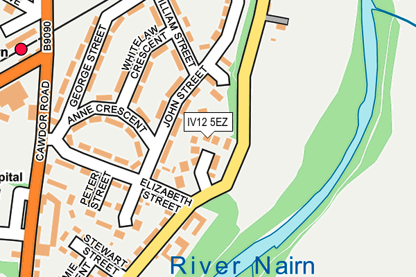 IV12 5EZ map - OS OpenMap – Local (Ordnance Survey)