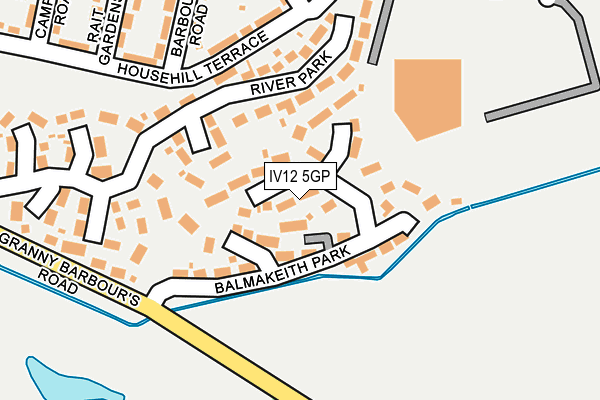 IV12 5GP map - OS OpenMap – Local (Ordnance Survey)