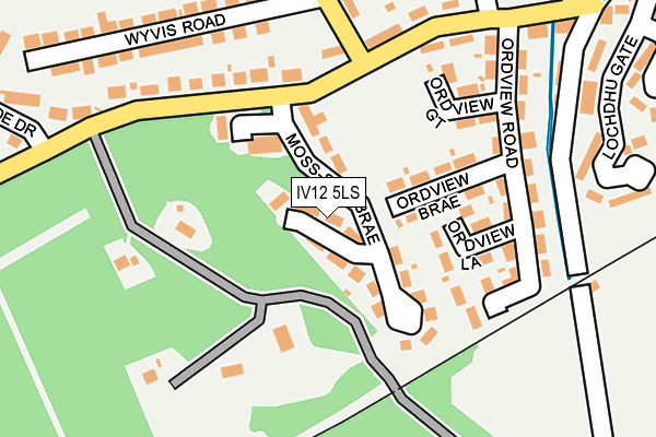 IV12 5LS map - OS OpenMap – Local (Ordnance Survey)