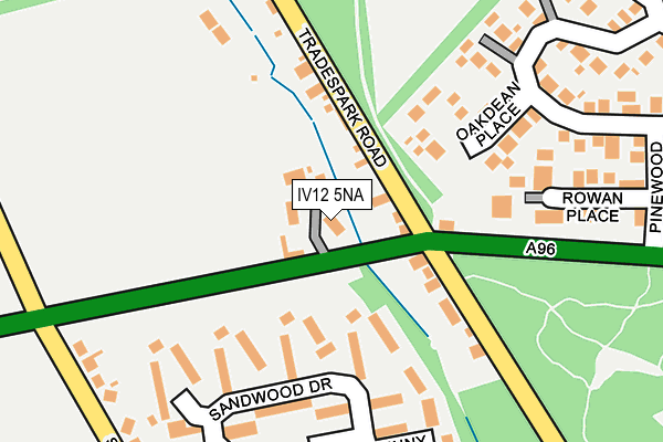 IV12 5NA map - OS OpenMap – Local (Ordnance Survey)