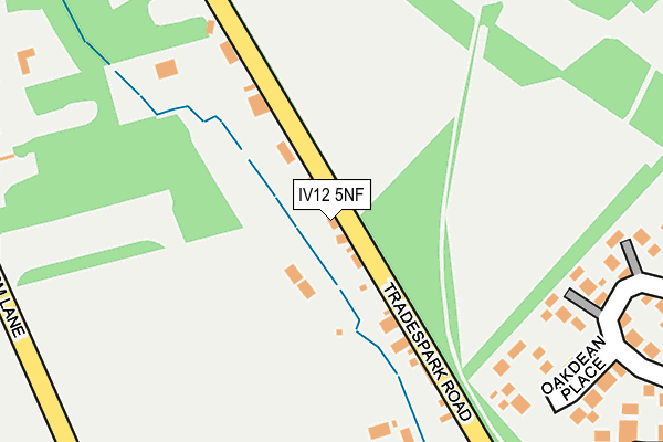 IV12 5NF map - OS OpenMap – Local (Ordnance Survey)