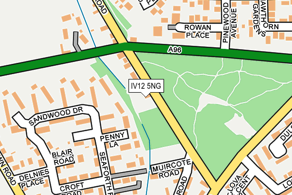 IV12 5NG map - OS OpenMap – Local (Ordnance Survey)