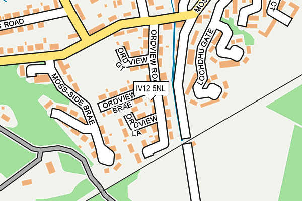 IV12 5NL map - OS OpenMap – Local (Ordnance Survey)