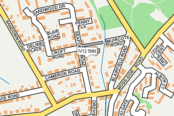 IV12 5NN map - OS OpenMap – Local (Ordnance Survey)