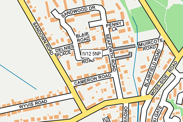 IV12 5NP map - OS OpenMap – Local (Ordnance Survey)