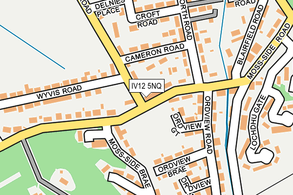 IV12 5NQ map - OS OpenMap – Local (Ordnance Survey)