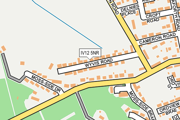 IV12 5NR map - OS OpenMap – Local (Ordnance Survey)