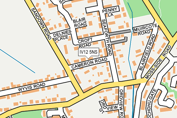 IV12 5NS map - OS OpenMap – Local (Ordnance Survey)