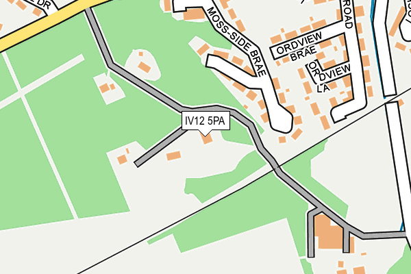 IV12 5PA map - OS OpenMap – Local (Ordnance Survey)