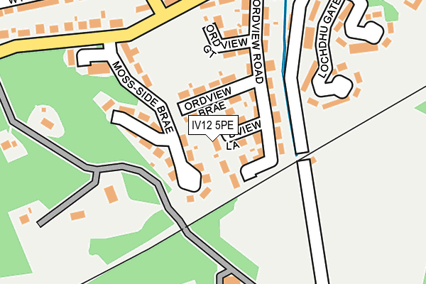 IV12 5PE map - OS OpenMap – Local (Ordnance Survey)