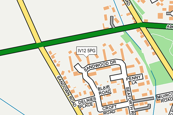 IV12 5PG map - OS OpenMap – Local (Ordnance Survey)