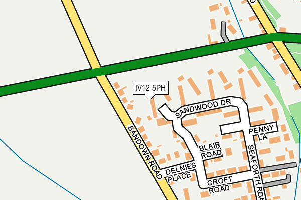 IV12 5PH map - OS OpenMap – Local (Ordnance Survey)