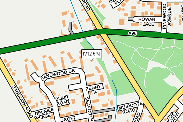 IV12 5PJ map - OS OpenMap – Local (Ordnance Survey)