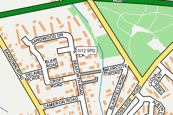 IV12 5PQ map - OS OpenMap – Local (Ordnance Survey)