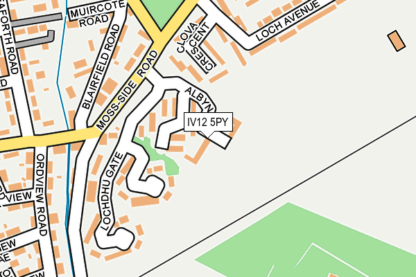 IV12 5PY map - OS OpenMap – Local (Ordnance Survey)