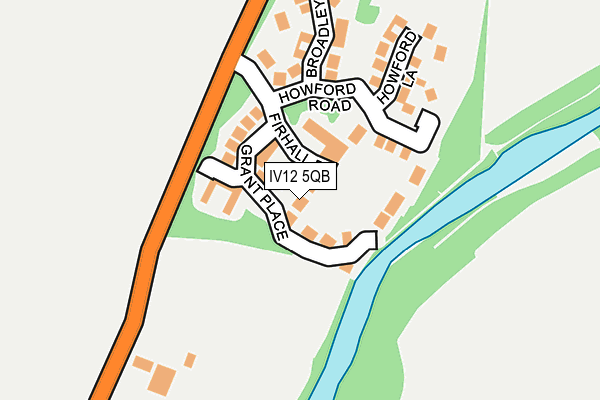 IV12 5QB map - OS OpenMap – Local (Ordnance Survey)