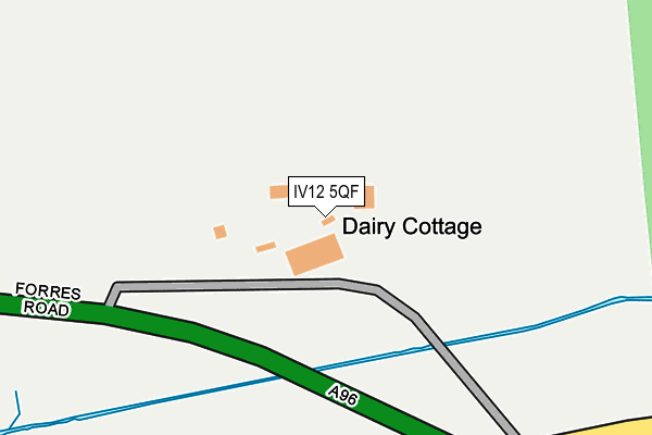 IV12 5QF map - OS OpenMap – Local (Ordnance Survey)