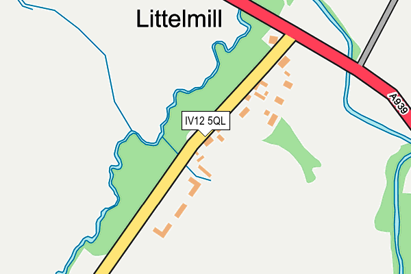 IV12 5QL map - OS OpenMap – Local (Ordnance Survey)