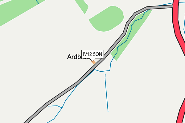 IV12 5QN map - OS OpenMap – Local (Ordnance Survey)