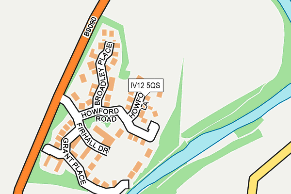 IV12 5QS map - OS OpenMap – Local (Ordnance Survey)