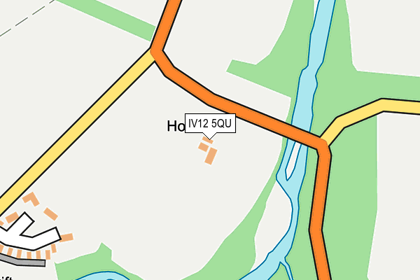 IV12 5QU map - OS OpenMap – Local (Ordnance Survey)