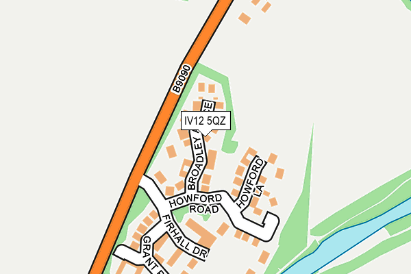 IV12 5QZ map - OS OpenMap – Local (Ordnance Survey)