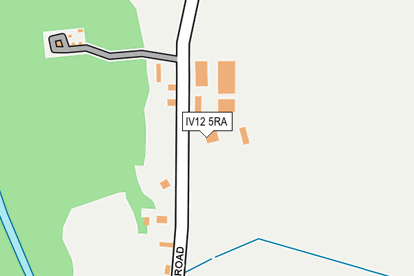 IV12 5RA map - OS OpenMap – Local (Ordnance Survey)