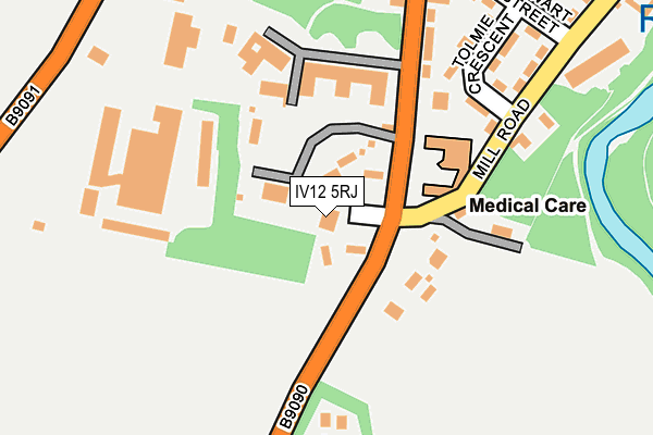 IV12 5RJ map - OS OpenMap – Local (Ordnance Survey)