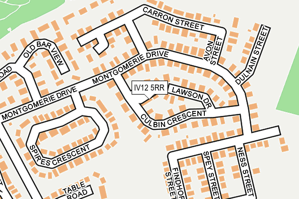 IV12 5RR map - OS OpenMap – Local (Ordnance Survey)