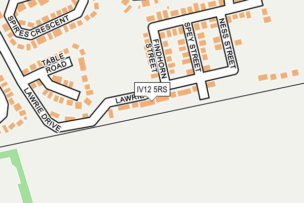 IV12 5RS map - OS OpenMap – Local (Ordnance Survey)