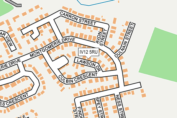IV12 5RU map - OS OpenMap – Local (Ordnance Survey)