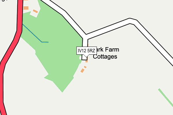 IV12 5RZ map - OS OpenMap – Local (Ordnance Survey)