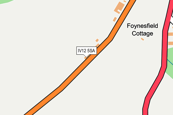 IV12 5SA map - OS OpenMap – Local (Ordnance Survey)