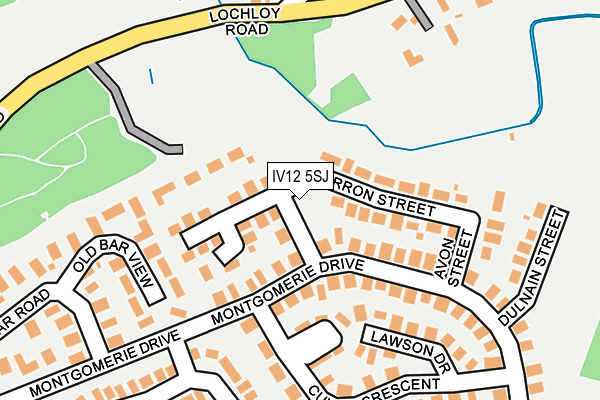 IV12 5SJ map - OS OpenMap – Local (Ordnance Survey)