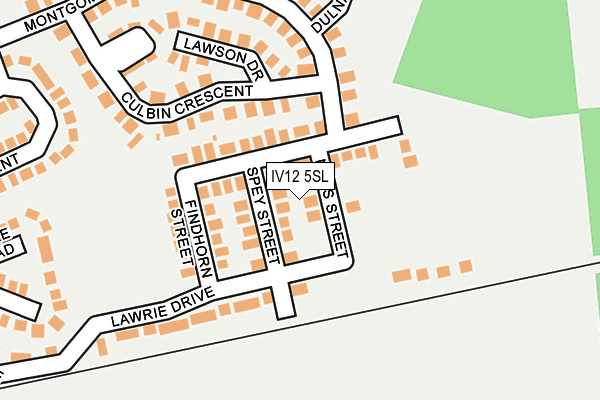 IV12 5SL map - OS OpenMap – Local (Ordnance Survey)