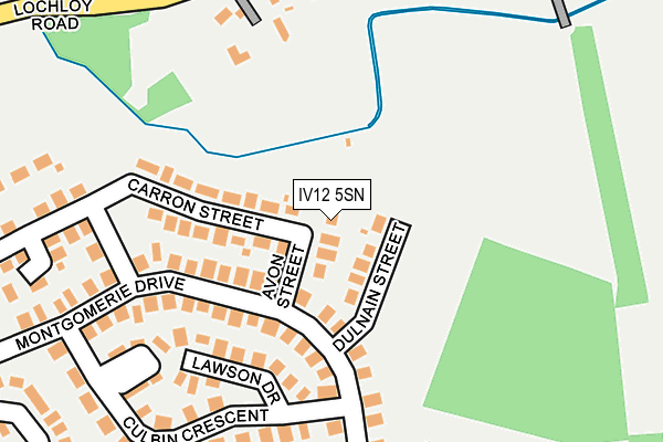 IV12 5SN map - OS OpenMap – Local (Ordnance Survey)