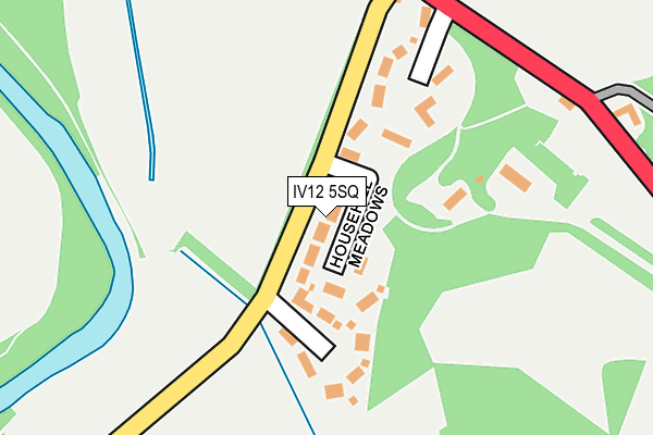 IV12 5SQ map - OS OpenMap – Local (Ordnance Survey)