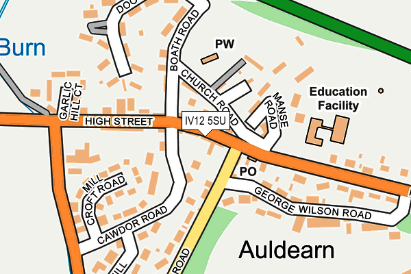 IV12 5SU map - OS OpenMap – Local (Ordnance Survey)