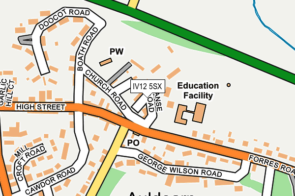 IV12 5SX map - OS OpenMap – Local (Ordnance Survey)