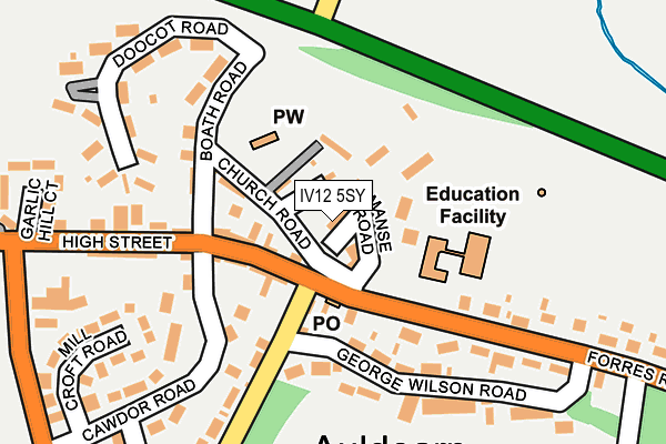 IV12 5SY map - OS OpenMap – Local (Ordnance Survey)