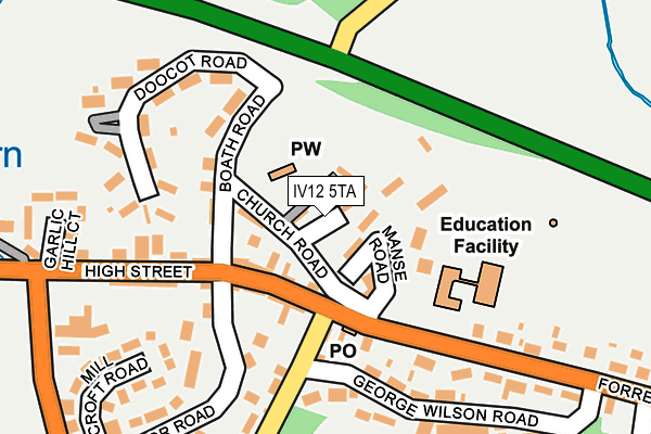 IV12 5TA map - OS OpenMap – Local (Ordnance Survey)