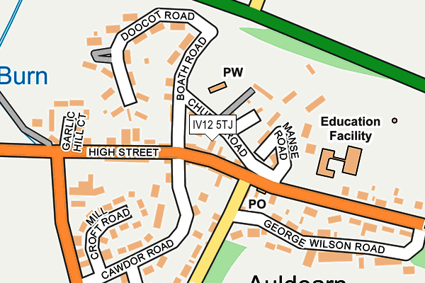 IV12 5TJ map - OS OpenMap – Local (Ordnance Survey)