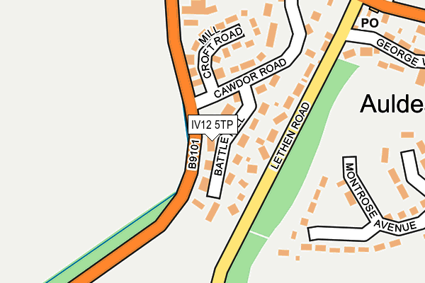 IV12 5TP map - OS OpenMap – Local (Ordnance Survey)