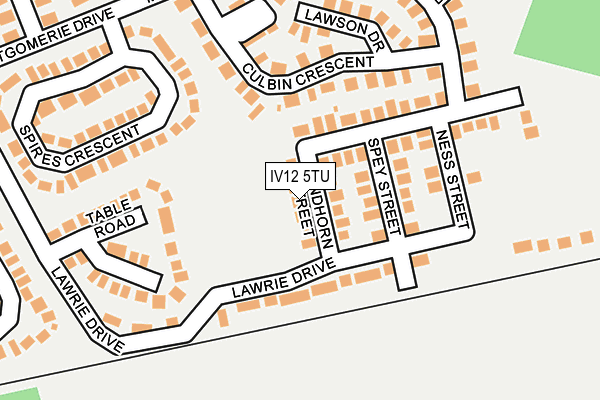 IV12 5TU map - OS OpenMap – Local (Ordnance Survey)