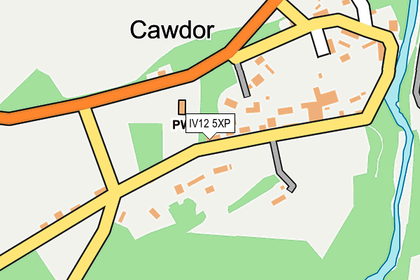 IV12 5XP map - OS OpenMap – Local (Ordnance Survey)