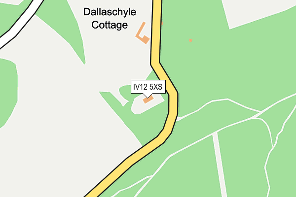 IV12 5XS map - OS OpenMap – Local (Ordnance Survey)